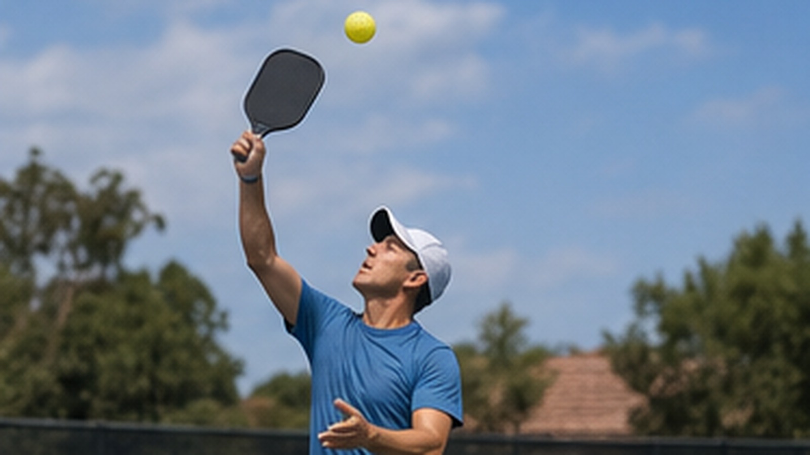 Photorealistic pickleball scene for Backspin Serve Drills for Better Serve Returns for Better Wrist Control