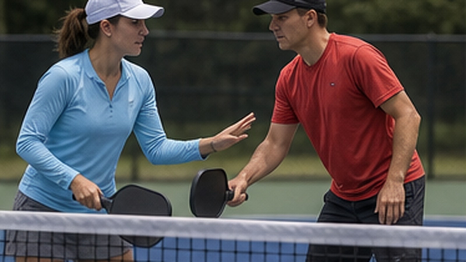 Photorealistic pickleball scene for Beginner Guide to Switching Calls Rotation That Builds Better Chemistry