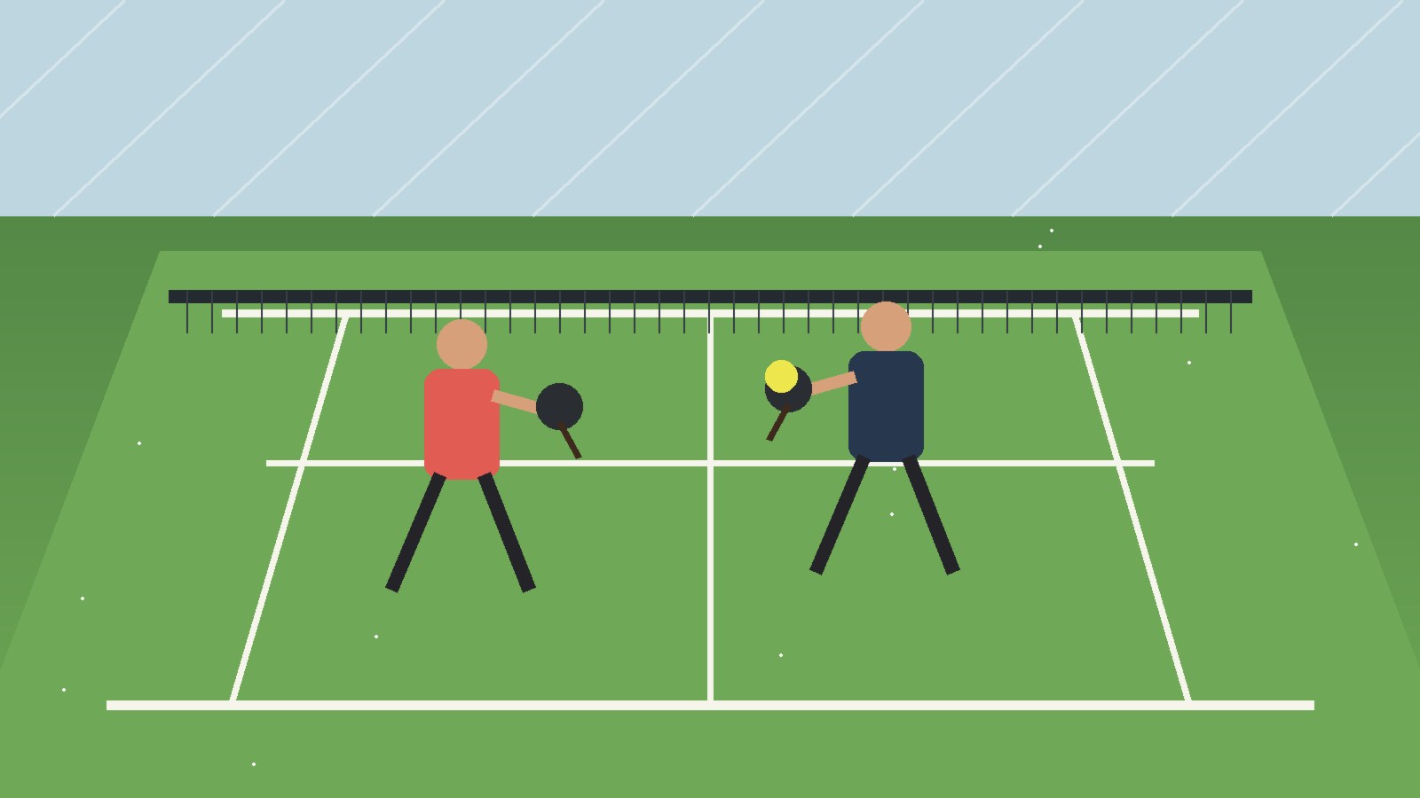 Pickleball players practicing beginner guide to tournament serve routine for beginners on court