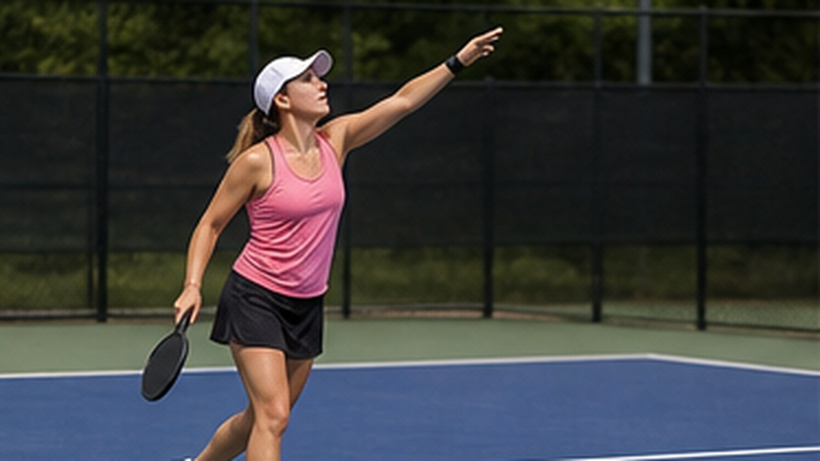 Photorealistic pickleball scene for Common Backspin Serve Placement Mistakes and How to Fix Them