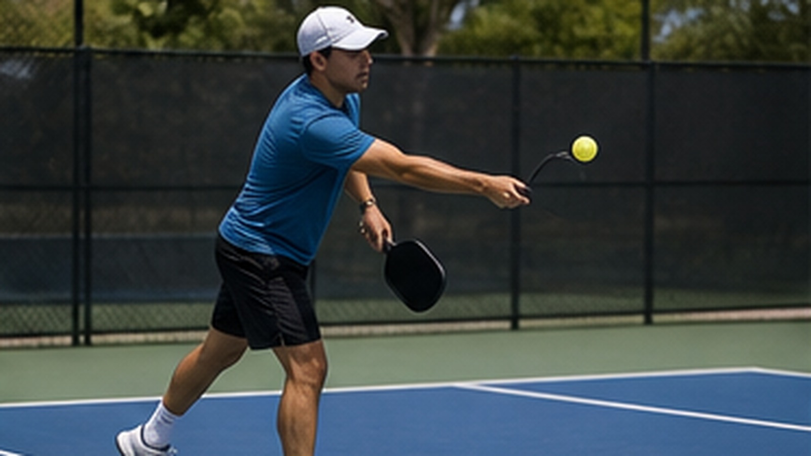 Photorealistic pickleball scene for Common Sidespin Serve Placement Mistakes and How to Fix Them