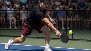 Photorealistic pickleball scene for Common Topspin Shot Placement Mistakes and How to Fix Them